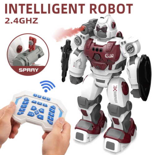 Kids Toy Birthday Gift Spray 2.4GHz Remote Control Intelligent Ape Gesture Robot