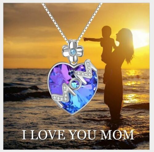 New FashionWomen Rhinestone Chain Crystal Necklace Pendant mother MOM Jewelry