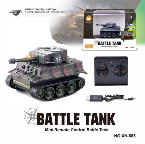 Kid Boy Toy Gift Remote Control Scale High Simulation Speed Mini RC Battle Tank