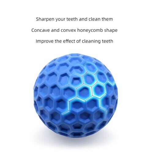 Bite Resistant Pet Interactive Tooth Cleaning Rubber Toy Dog Vocalizing Toys