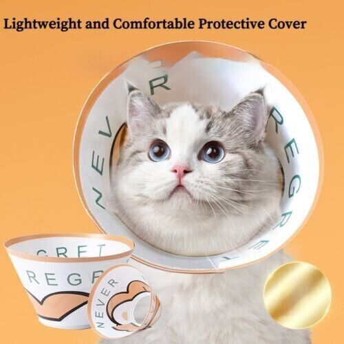 Adjustable Dog Cat Elizabethan Collar Soft Healing Protection Mesh Recovery