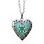 Heart Shape Openable Luminous Pendant Hollowed Out Creative Necklace